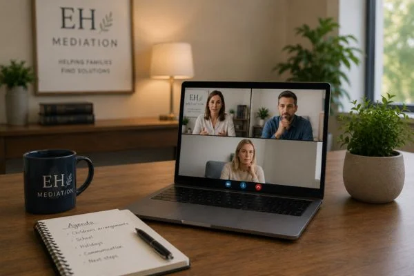 child access mediation Loughborough online meeting.